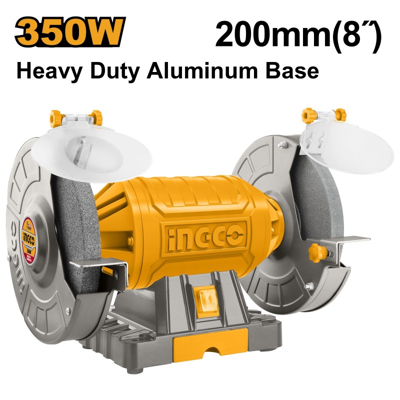 Точильный станок 350Вт 200мм INGCO BG83502