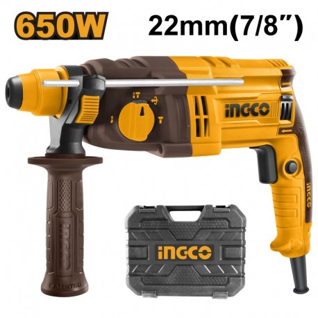 Перфоратор INGCO SDS-Plus 22mm 650W  RGH6528
