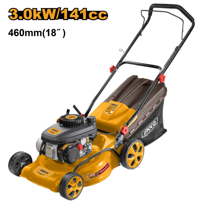 Бензиновая газонокосилка 4Т 3кВт 4л.с. INDUSTRIAL INGCO GLM141181