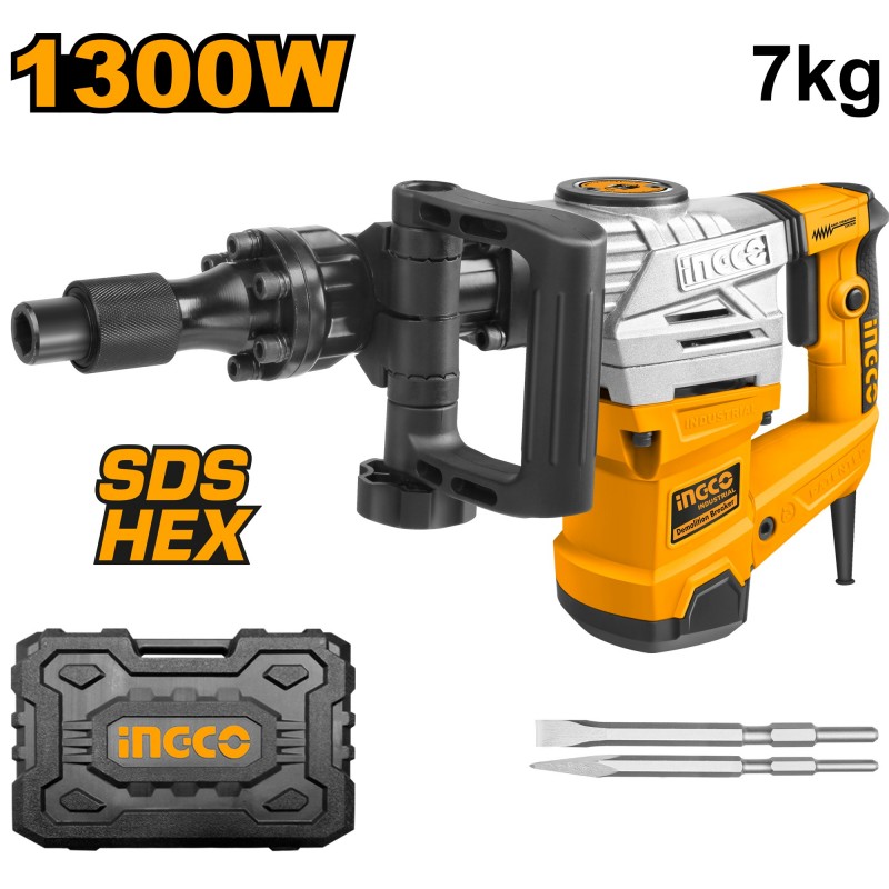Молоток отбойный индустриальный 1300Вт INDUSTRIAL INGCO PDB13008