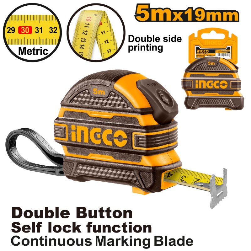 Рулетка 5m*19mm INGCO HSMT08519-1