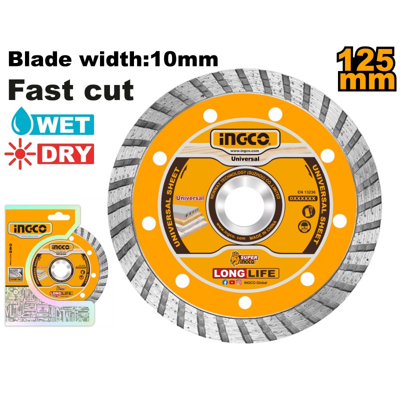 Диск алмазный  125mm INGCO DMD031252