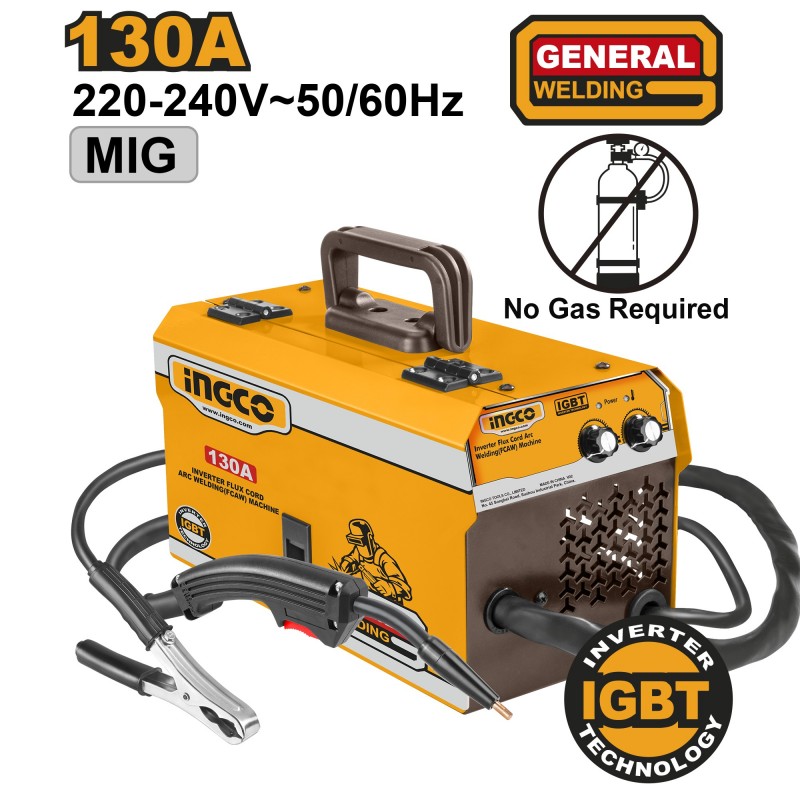 Сварочный аппарат полуавтомат 130A INGCO ING-FC13012