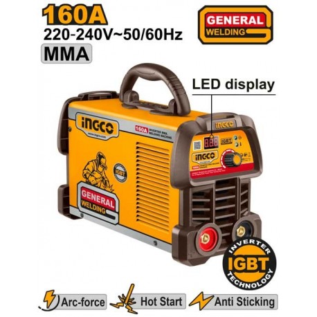 Сварочный аппарат инверторный 160A INGCO ING-MMA16059