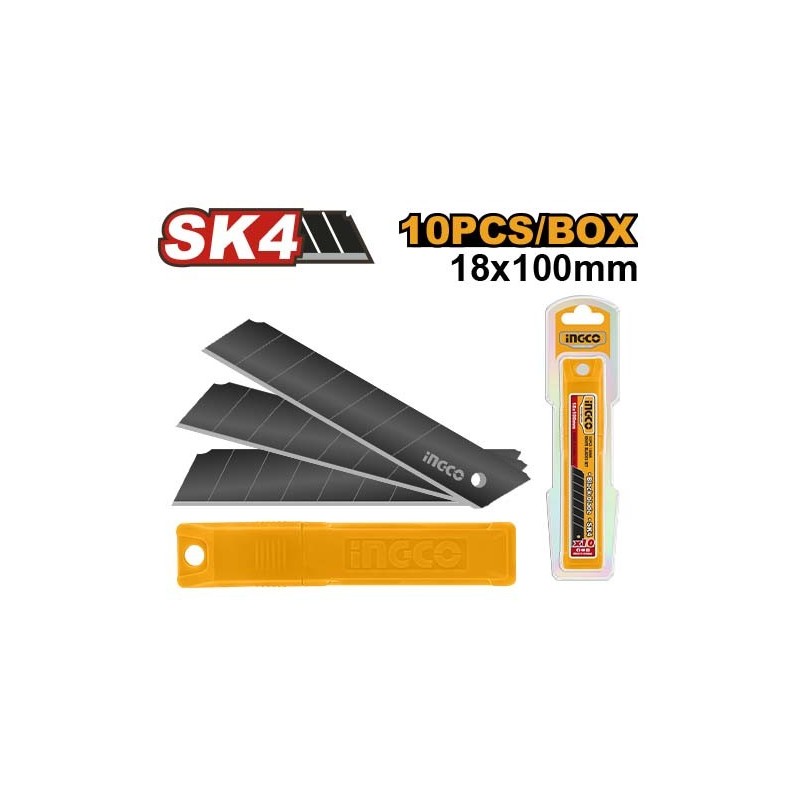 Набор лезвий 18*100мм 10шт. INGCO HKNCB181