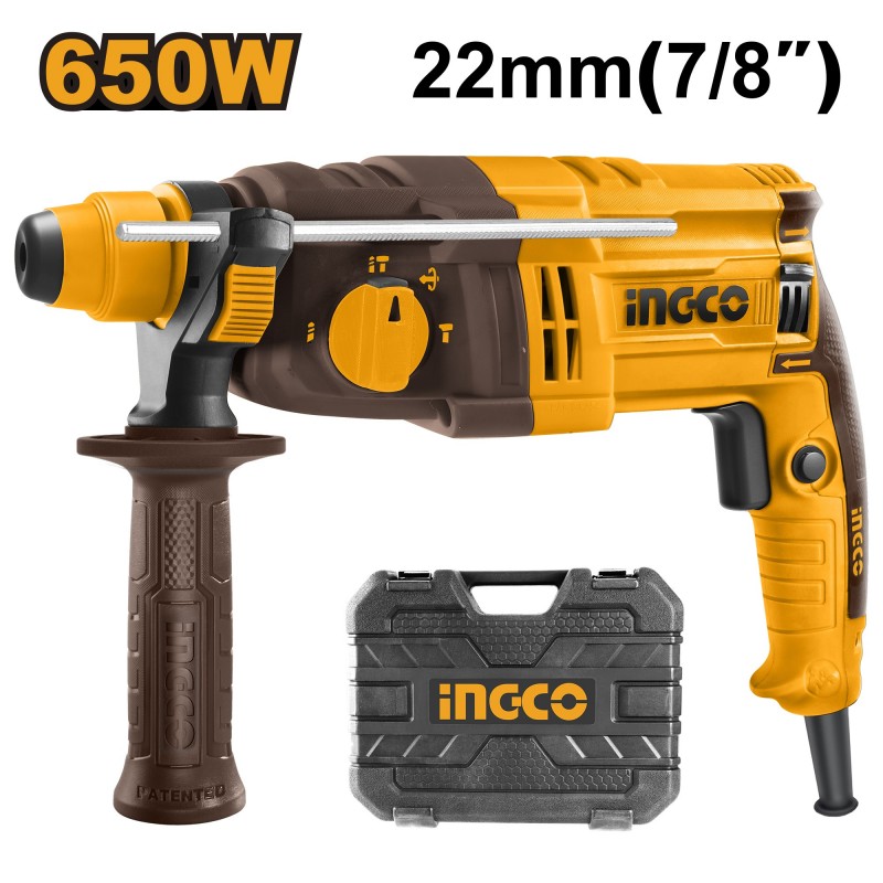 Перфоратор INGCO SDS-Plus 22mm 650W  RGH6528