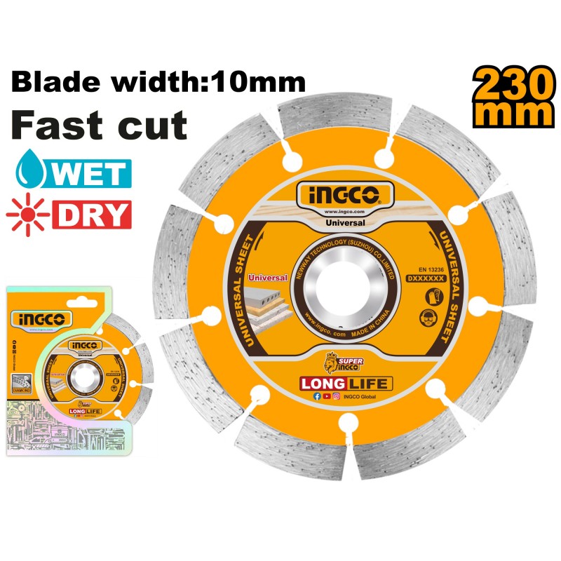 Диск по бетону 230*22.2mm INGCO DMD012302