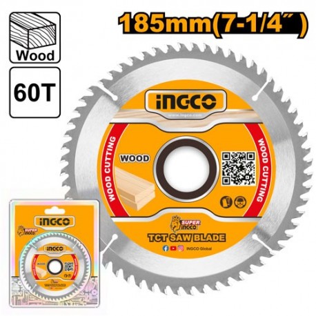 Диск по  дереву 185х20мм 60Т INGCO TSB118513