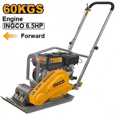 Виброплита бензиновая 6.5л.с. 60кг INGCO GCP060-2
