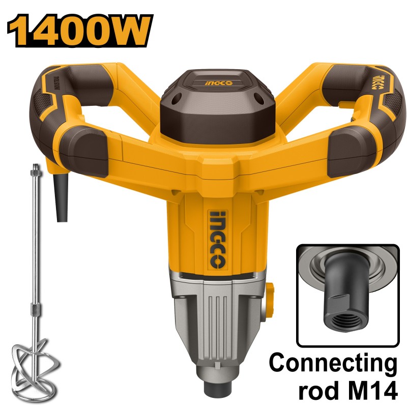 Строительный миксер 1400Вт INGCO MX214008