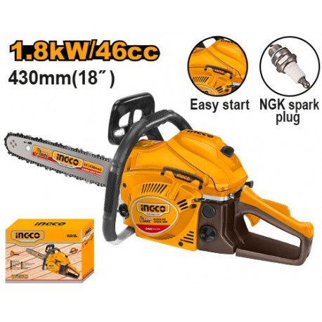 Бензопила цепная 1.8кВт INGCO GCS5451811