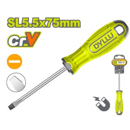 Плоская отвертка SL5,5*75мм DYLLU DTSD1253
