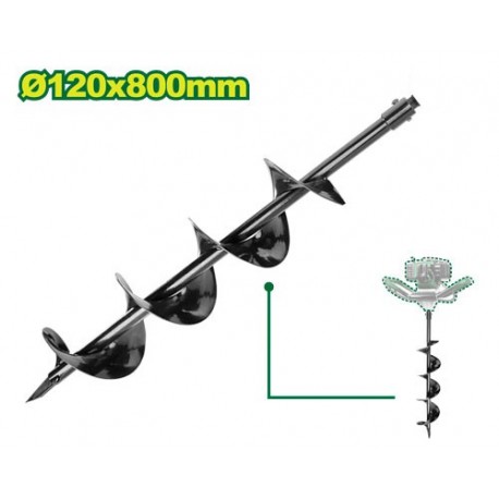 Бур для мотобура 12*80cм DYLLU DTDZ1A52-2