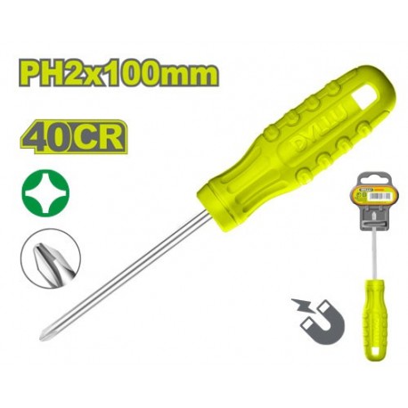 Отвертка крестовая PH2*100мм DYLLU DTSD4924