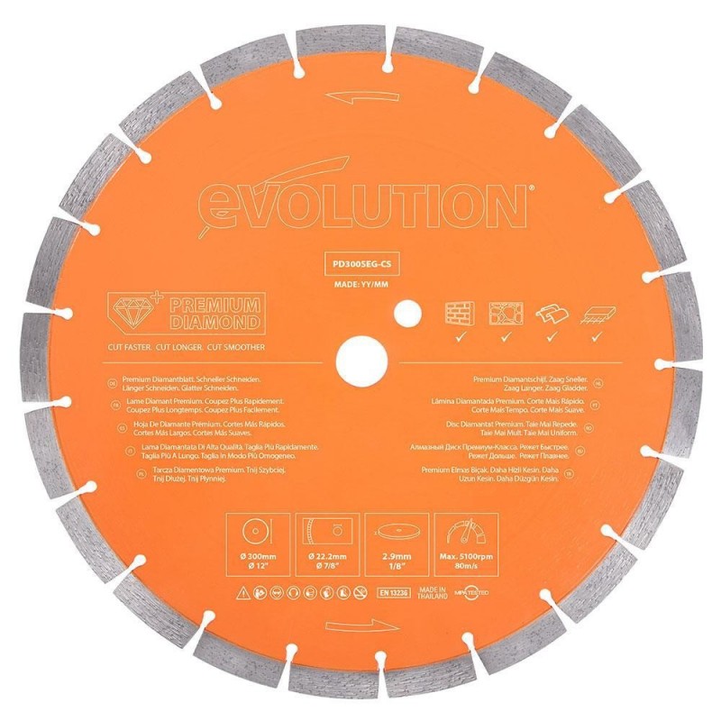 Диск по бетону 305мм Premium Diamond Blade Evolution PD300SEG-CS